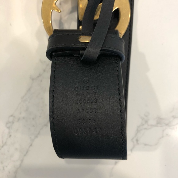 Authentic GUCCI Double G Buckle Belt Leather - Picture 4 of 8